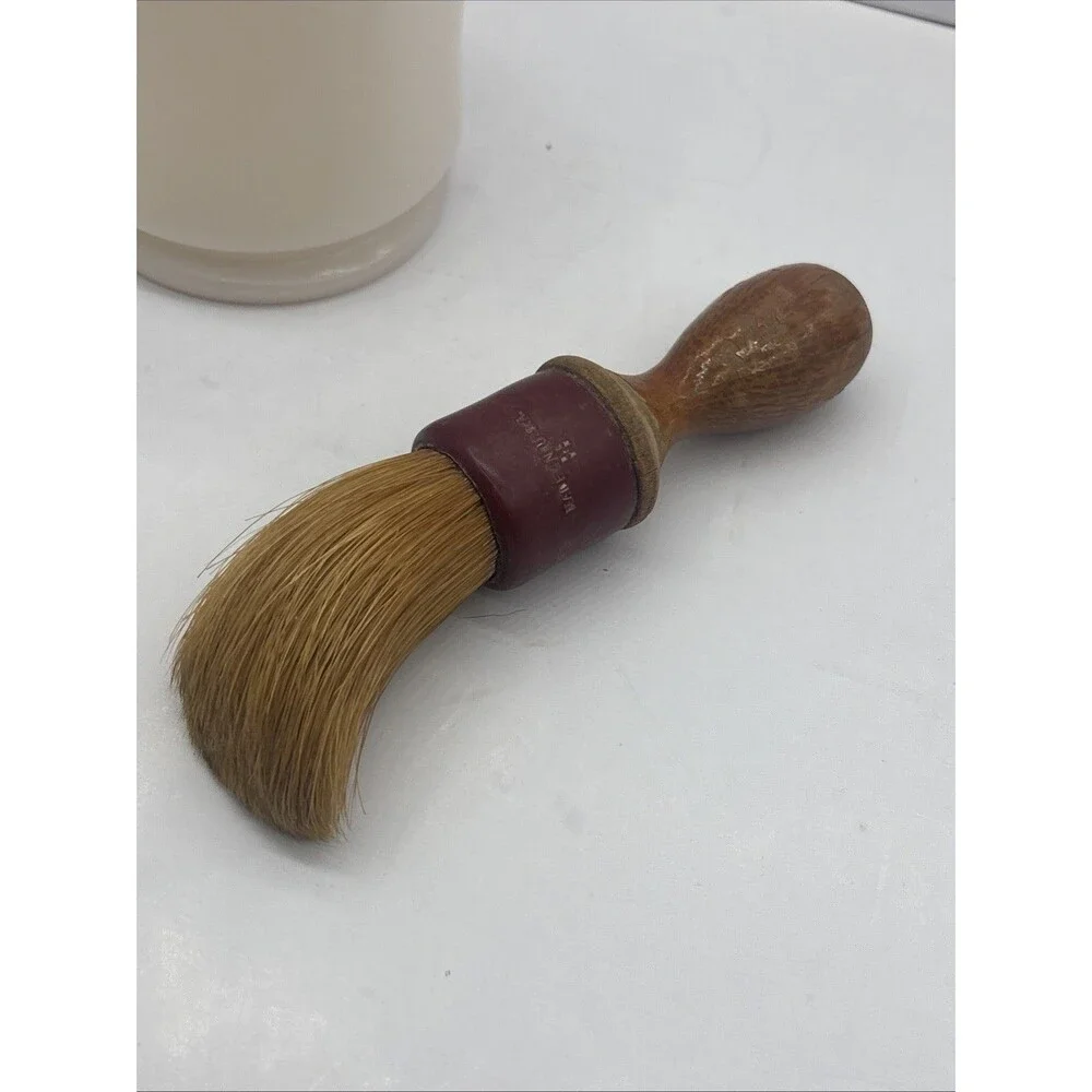 Vintage Certified Trade Mark #4 Shaving Cream Brush With Cup